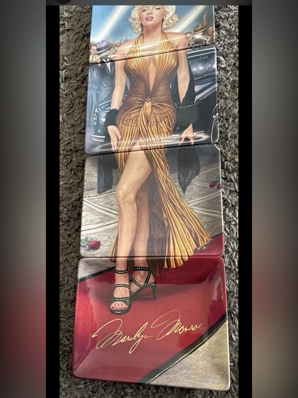 Marilyn Monroe Bradford Exchange Every Inch a Star Plate Set of 4